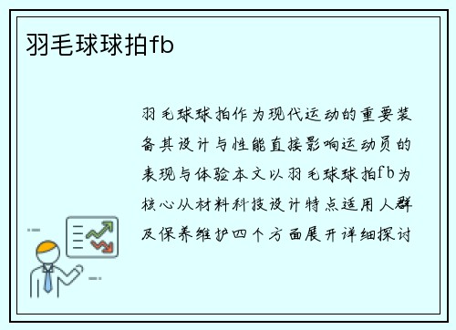 羽毛球球拍fb